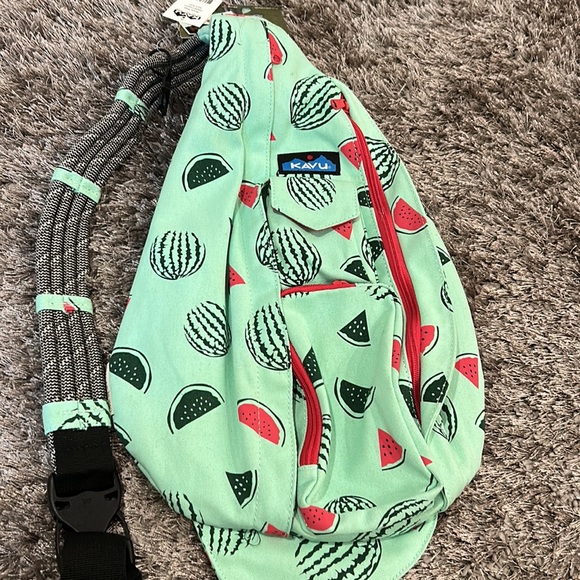 Kavu Shoulder Rope Bag.  Watermelon - Picture 7 of 8